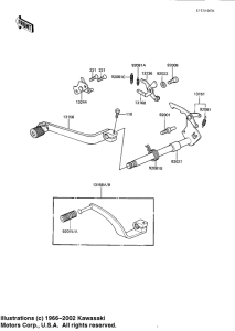 KDX175 Переключатель передач