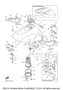 YZF-R1 Топливный бак