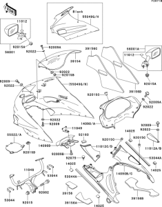 ZX1100 Cowling(1 / 2)(zx1100-d3)