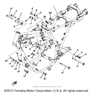 XS400-2E - 1978 Рама