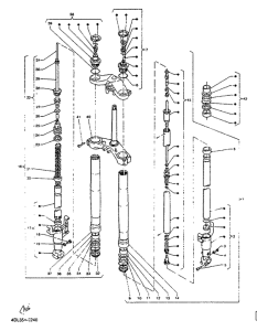 TZR125R Передняя вилка
