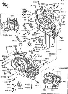 VN1500 Crankcase(1 / 2)