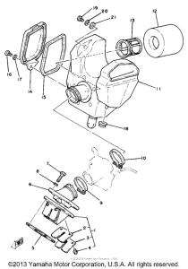 YZ80H Впускная система