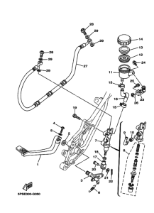 TDM900 Задний тормозной цилиндр