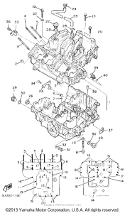 FZR1000EC Картер двигателя