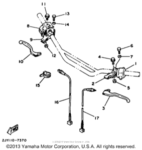 TW200U Рулевые переключатели