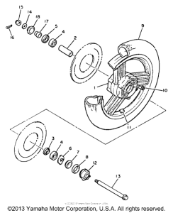 XVZ12TK Переднее колесо