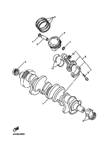 YZF-R1 Коленчатый вал и Поршень