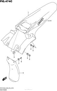  Rear Fender (Dr-Z125Ll6 E33)
