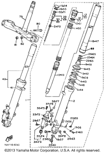 FJ1200T Передняя вилка