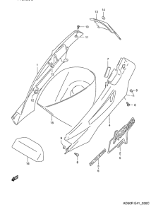 AD50 Обтекатель задний