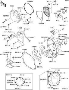 ZX1200 Крышки двигателя