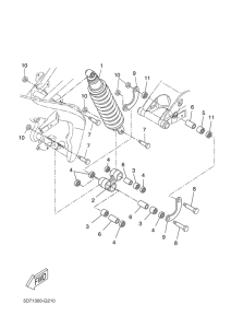 YZF-R125 Задняя подвеска