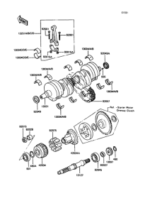 ZX400 Коленвал