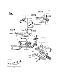 ZX1400 Боковые обтекатели