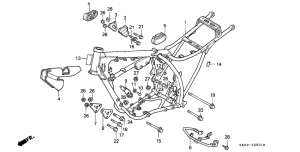 XR200R Frame body