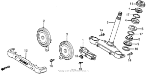 CX650 Steering stem + horn