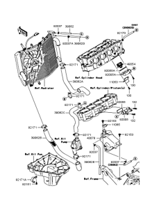 ZX600 Патрубки охлаждения