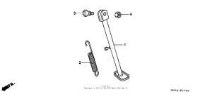 XR70R Подножка