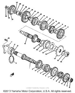 RD350A Трансмиссия