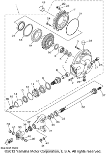 XVS1100N Ведущий вал