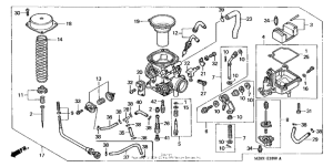 VT600CD2 Карбюратор
