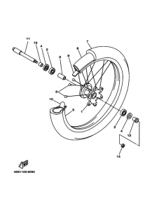 YZ250 YZ250M Transom + tube