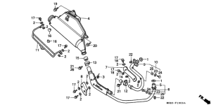 XRV650 Глушитель