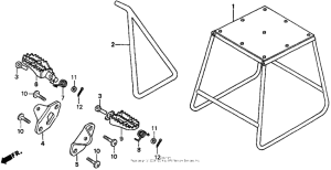 CR125R Подножки
