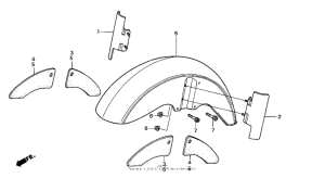 GL1500CT Переднее крыло