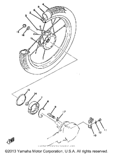 QT50N Переднее колесо