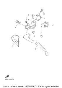 YZ450FFL Рулевые переключатели