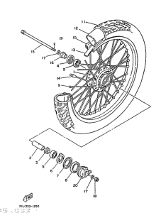SR250 Переднее колесо