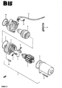 CS80 Стартерный мотор