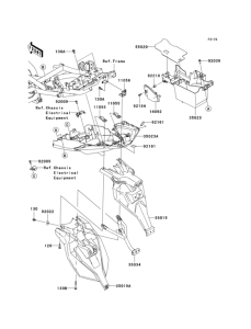 KLE650 Заднее крыло