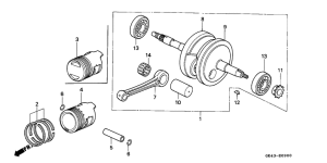 C50 Crankshaft / piston