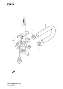 DR-Z125 Топливный кран