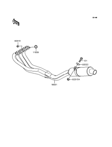 ZX250 Глушитель