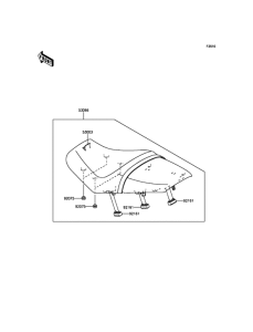 ZX1400 Сиденье