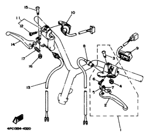 YA50R Handle switch. lever