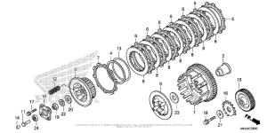 NC700X Сцепление