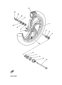 RZ350 ﾌﾛﾝﾄﾎｲｰﾙ