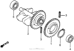 XL350R Валансирный вал