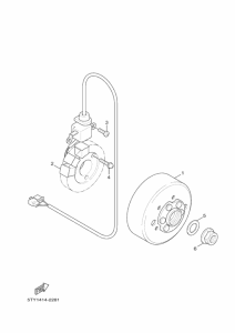 XC125SR ゼネレータ