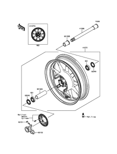 VN1700 Переднее колесо