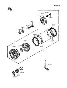 ZX400 Сцепление