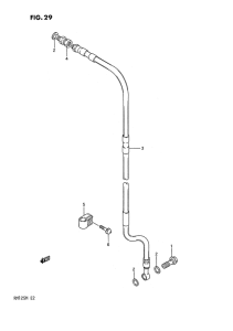 RM125 Передние тормозные трубки