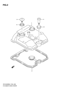 DR-Z400 Крышка головки цилиндров