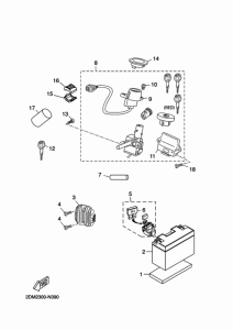 YP125RA (ABS) Электрика 1