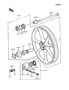Z250 Переднее колесо